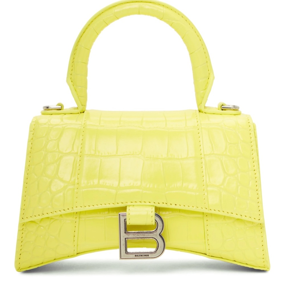 BALENCIAGA
Yellow Croc XS Hourglass Bag - Picture 2 of 4
